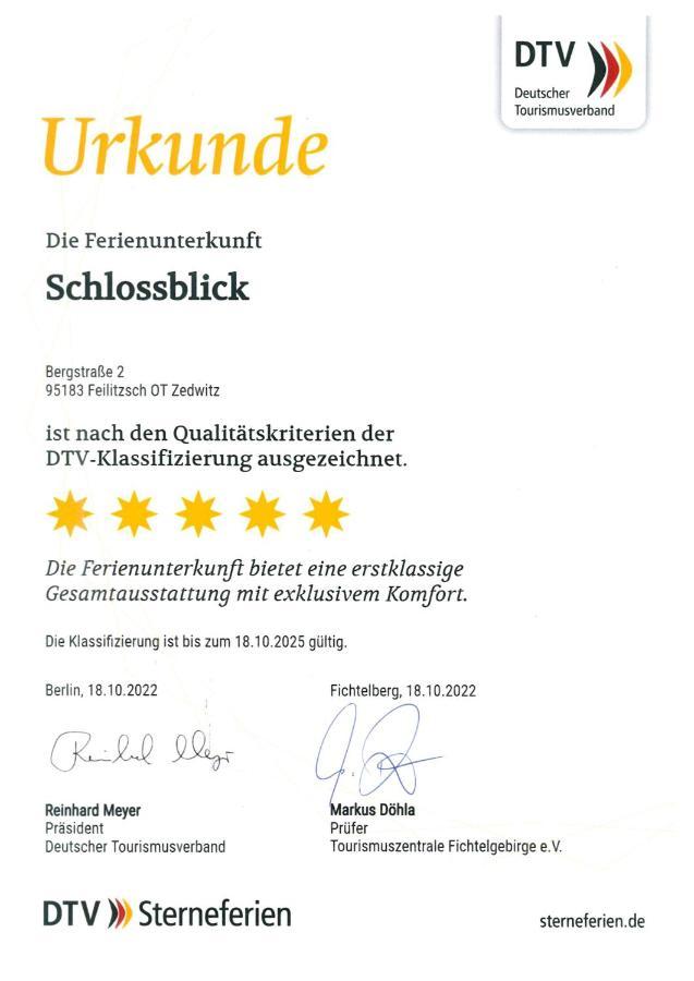 Chalet-Ferienwohnung Schlossblick, 51 Qm, Wellness/Fitness/Sauna - Bergroedelhof Feilitzsch ภายนอก รูปภาพ